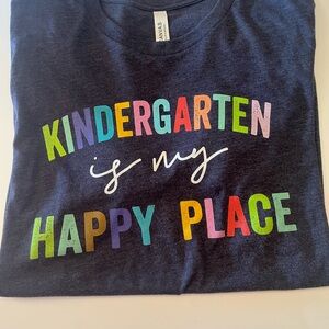 Kids Graphic Tee - "Kindergarten is My Happy Place"